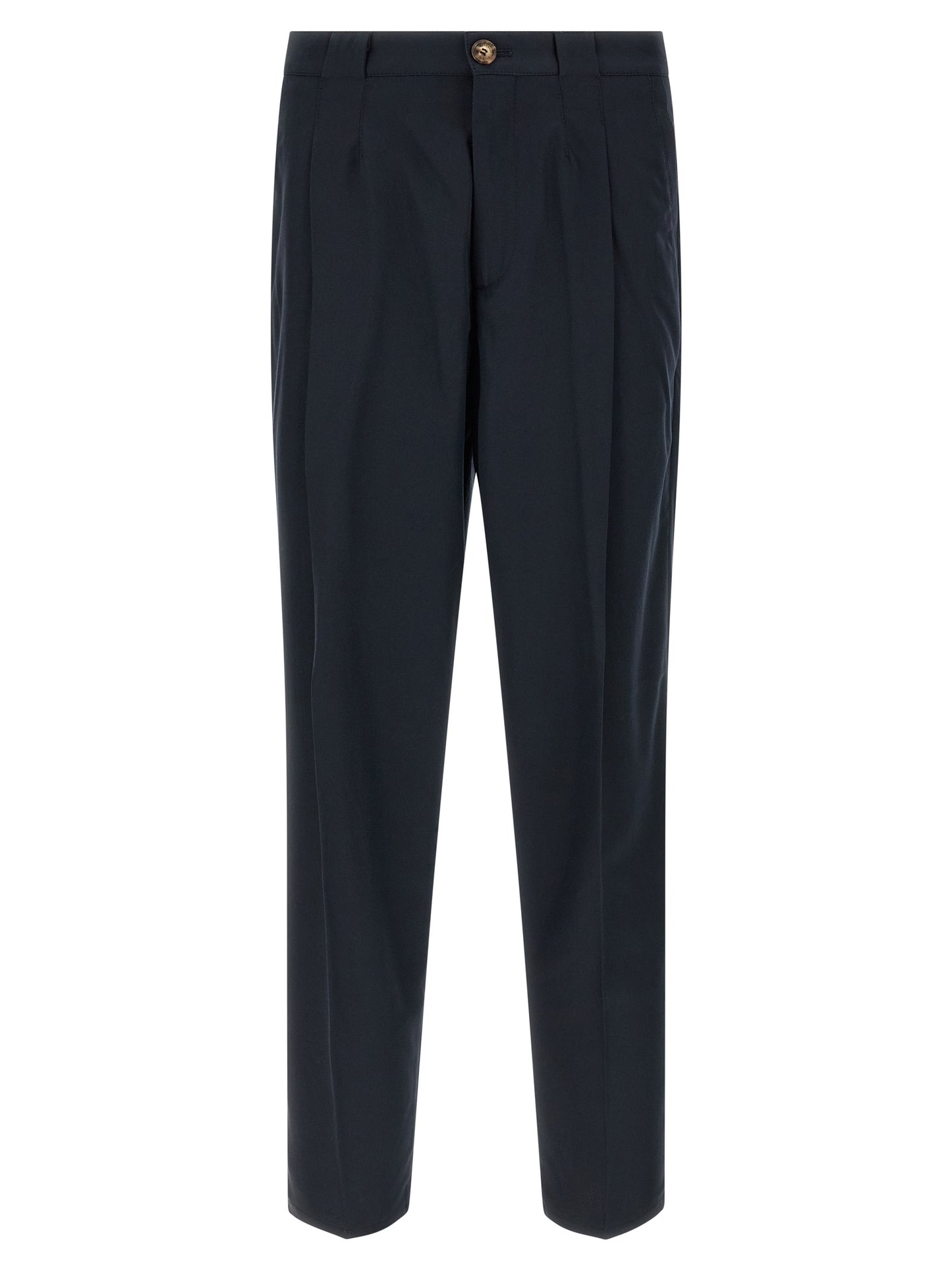 Blue Cotton Chino Pants