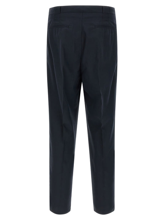 Blue Cotton Chino Pants