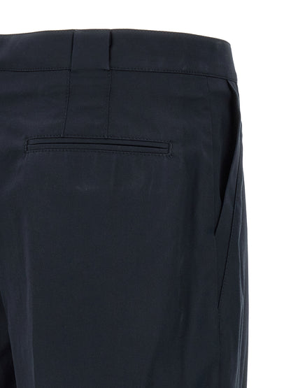 Blue Cotton Chino Pants