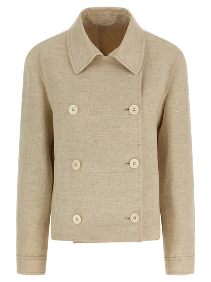 Beige Linen Jacket