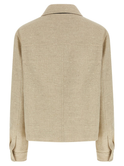 Beige Linen Jacket