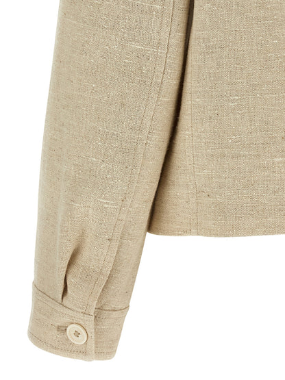 Beige Linen Jacket