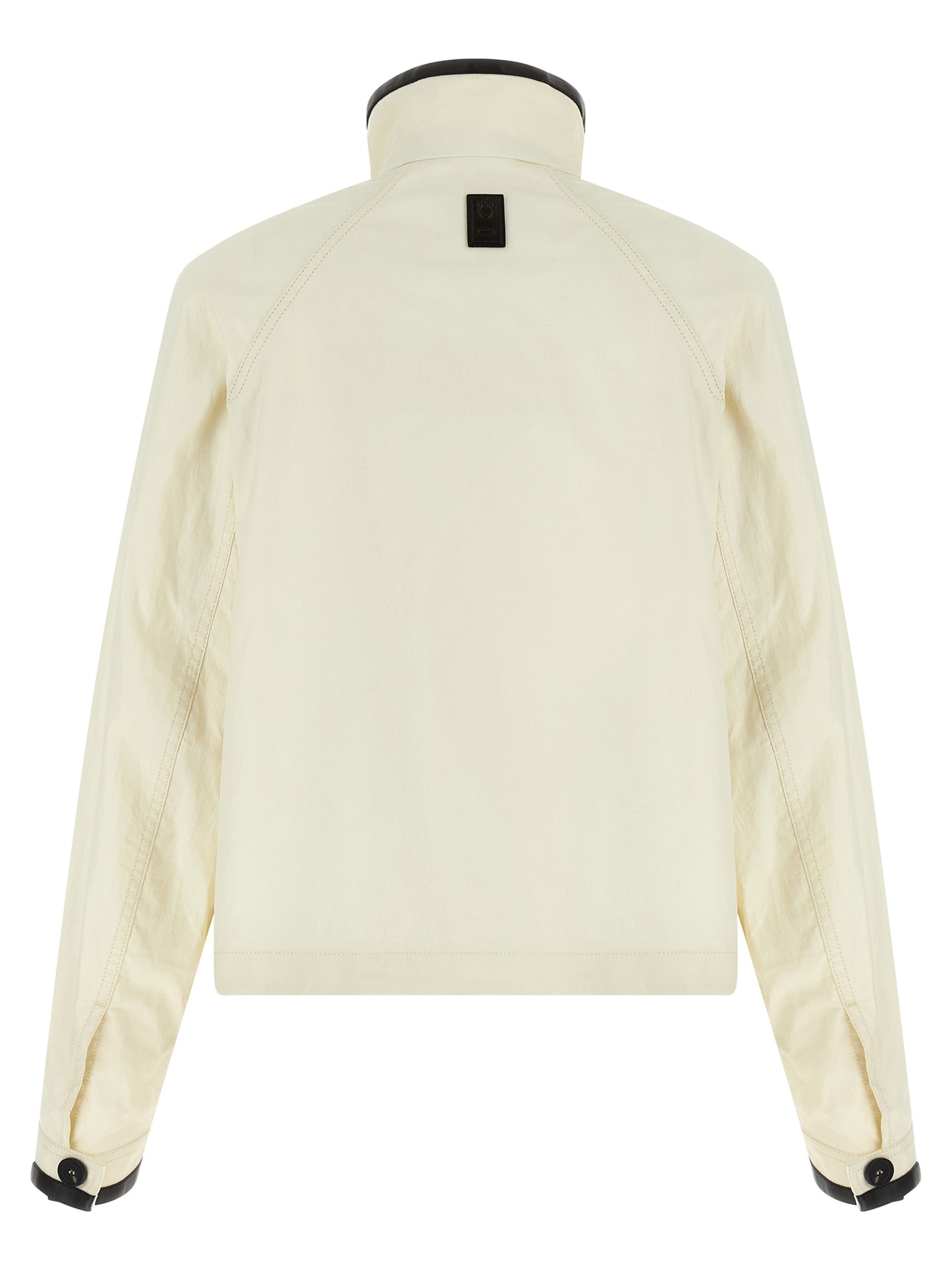 White Linen Full-Length Jacket