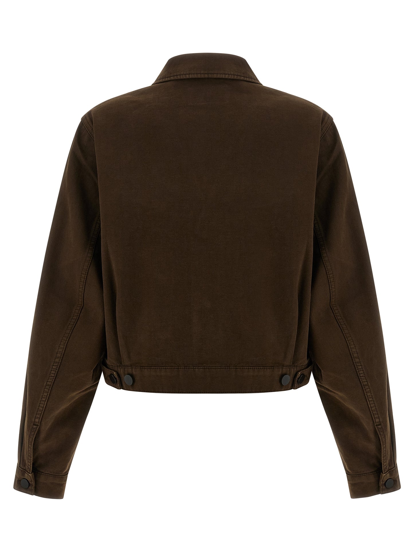 Brown Cotton Denim Jacket