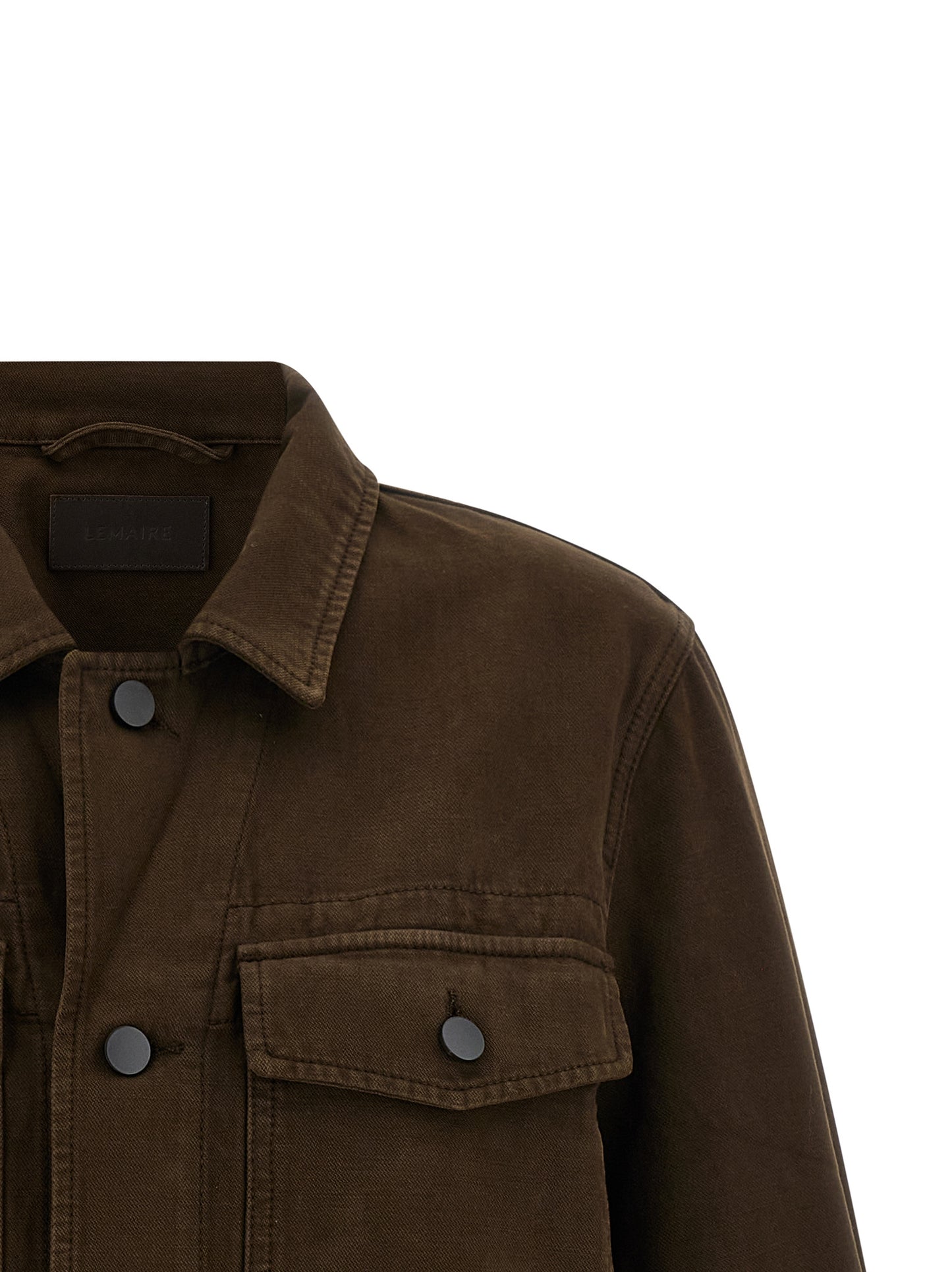 Brown Cotton Denim Jacket