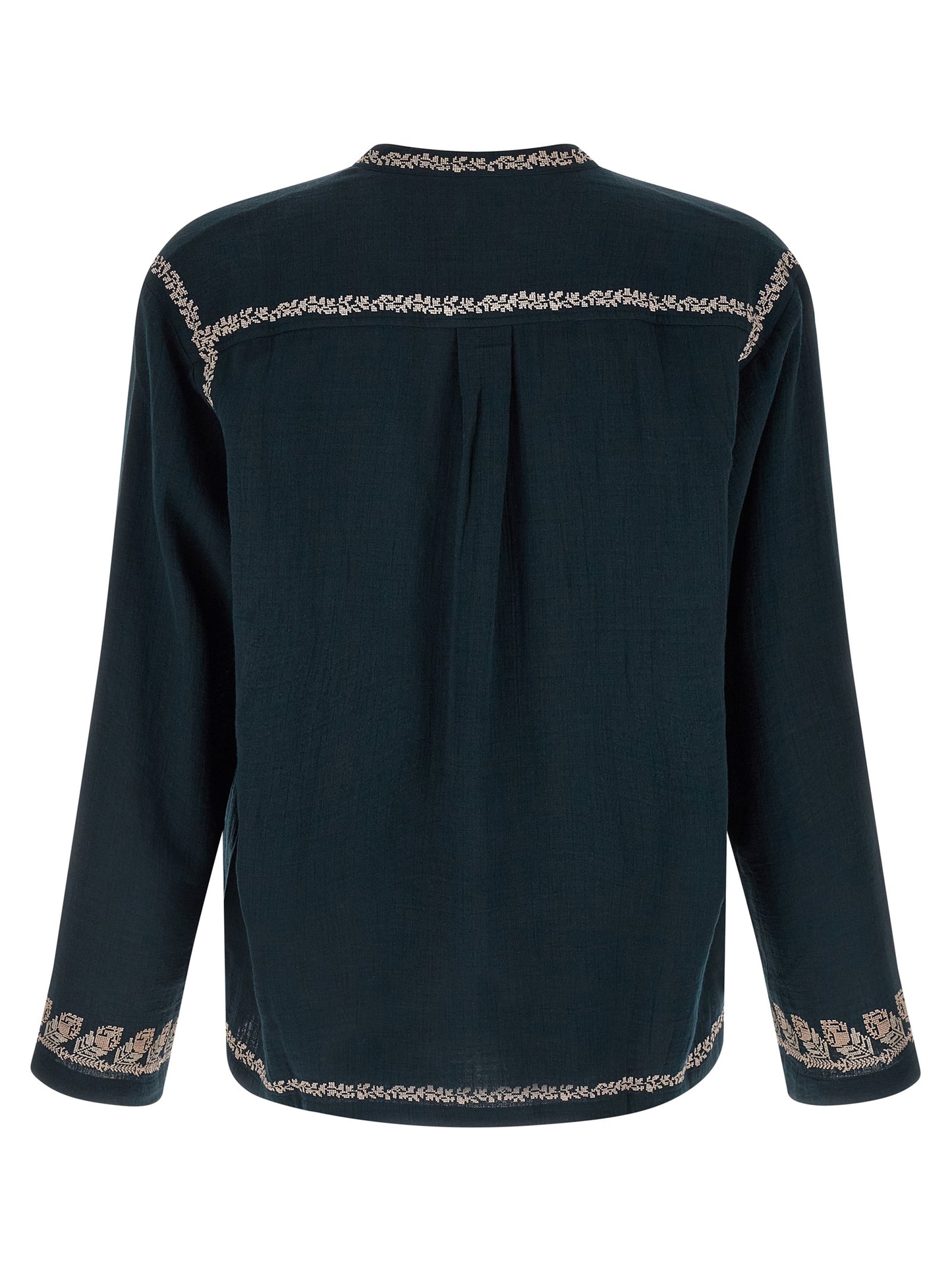 Blue Cotton Blouse