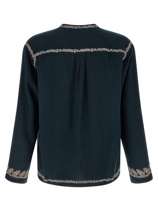Blue Cotton Blouse