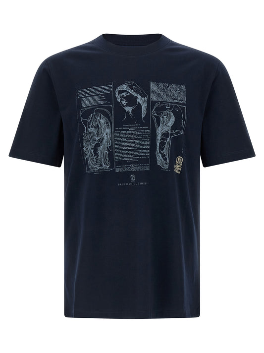 Blue Cotton T-Shirt