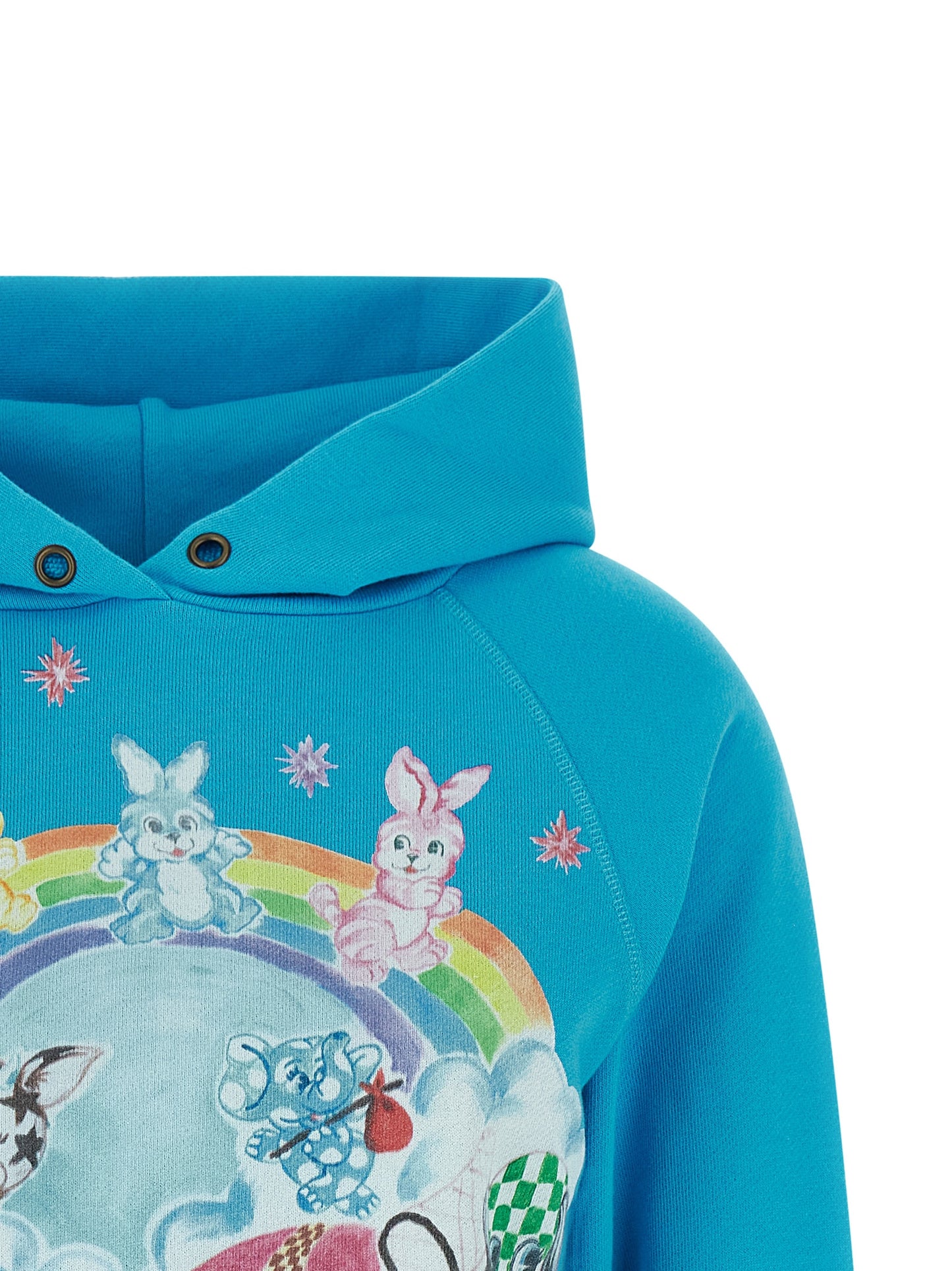 Blue Cotton Hoodie