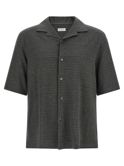 Gray Linen Blouse