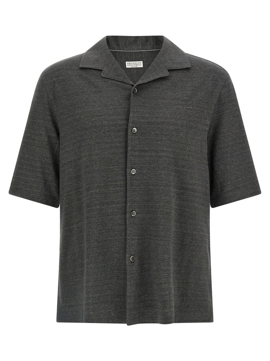 Gray Linen Blouse