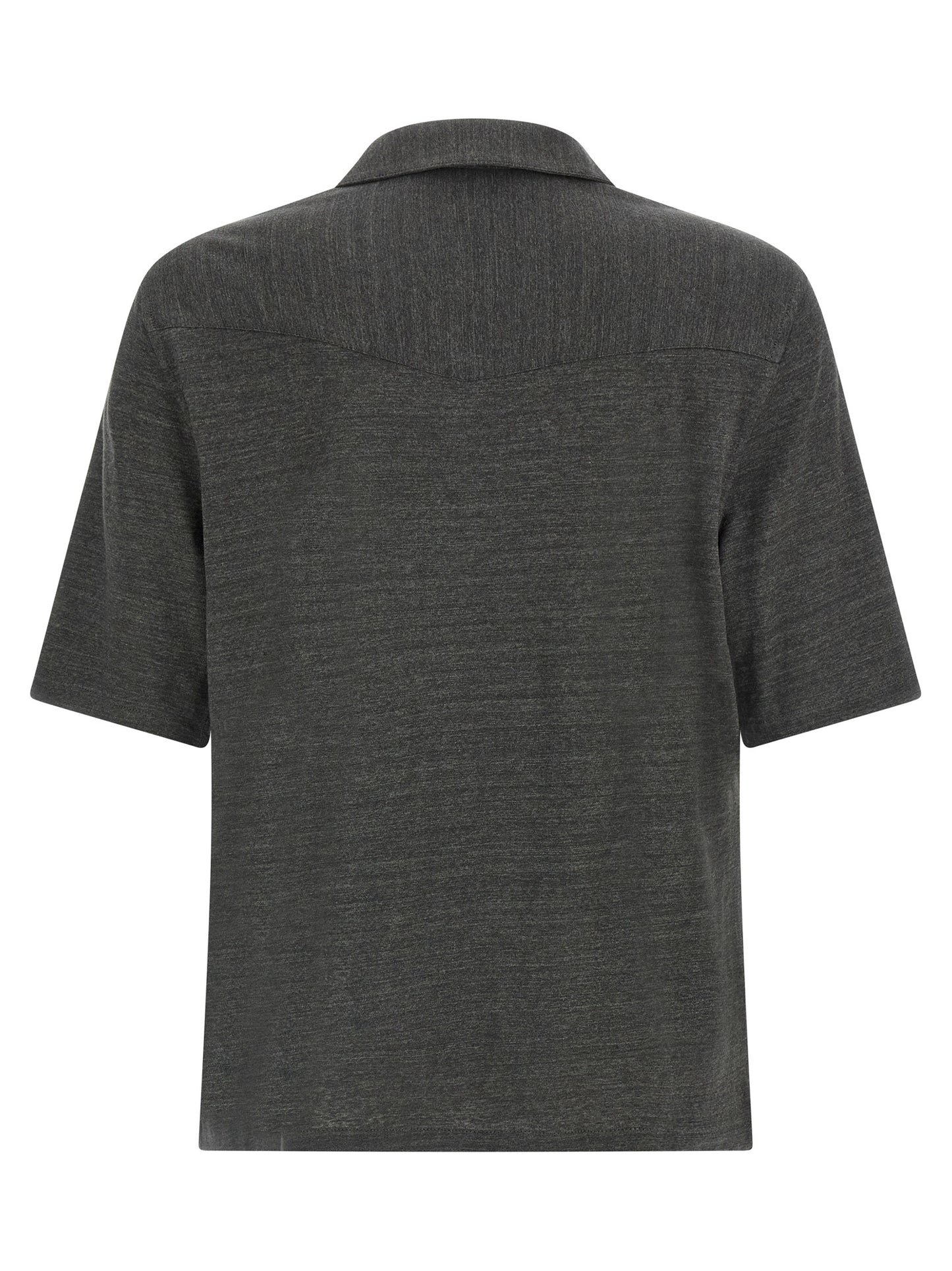 Gray Linen Blouse