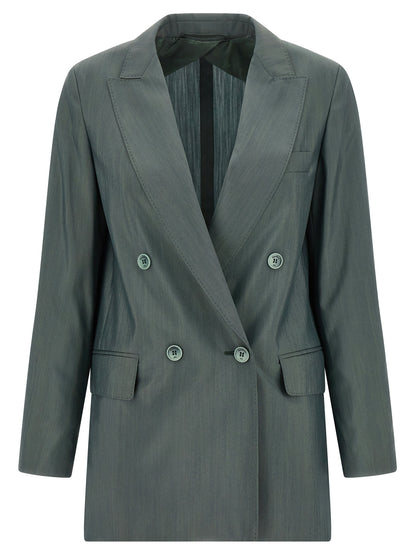 Bicolor Virgin Wool Blazer