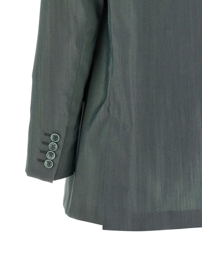 Bicolor Virgin Wool Blazer