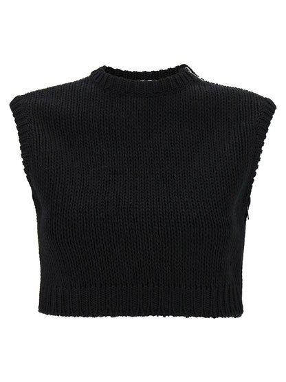 Black Cotton Cardigan