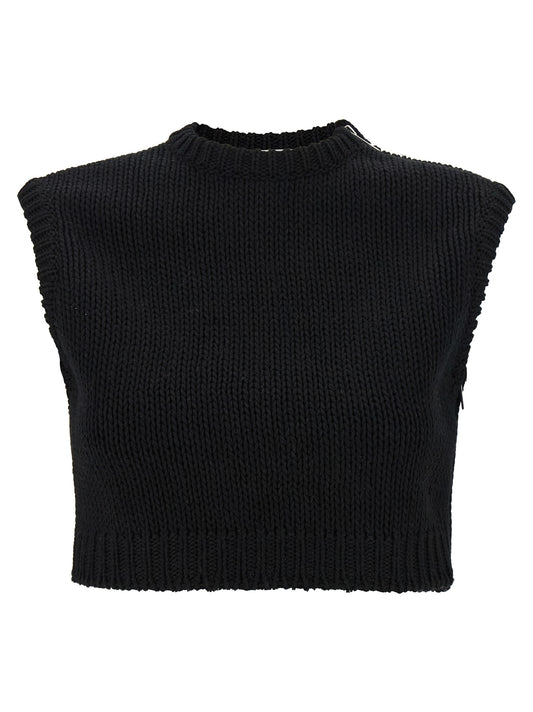 Black Cotton Cardigan