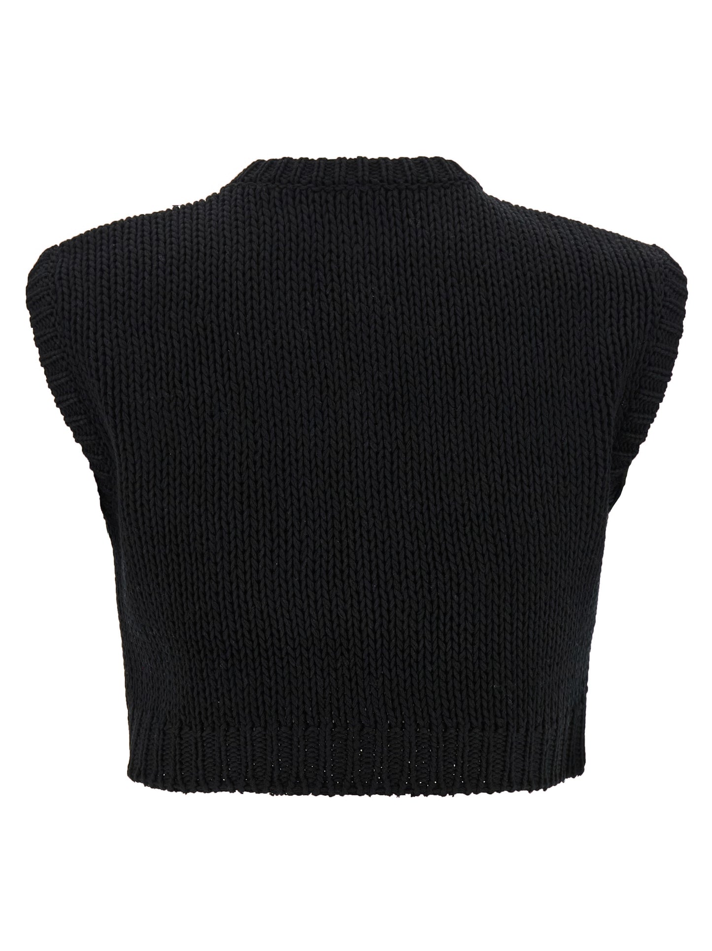 Black Cotton Cardigan