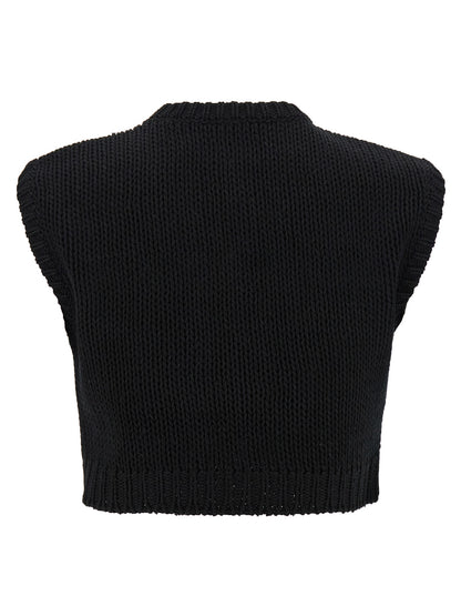 Black Cotton Cardigan