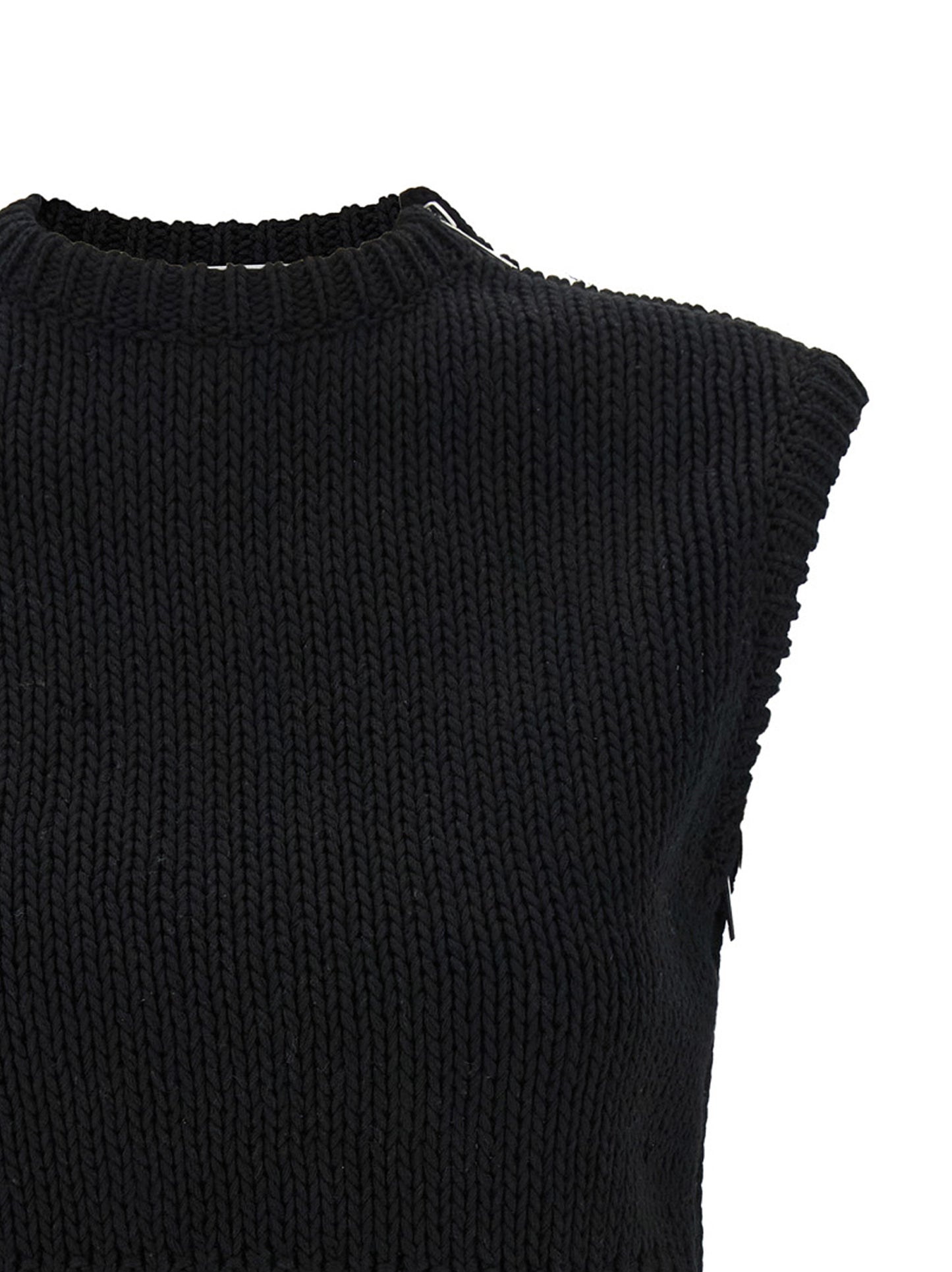 Black Cotton Cardigan