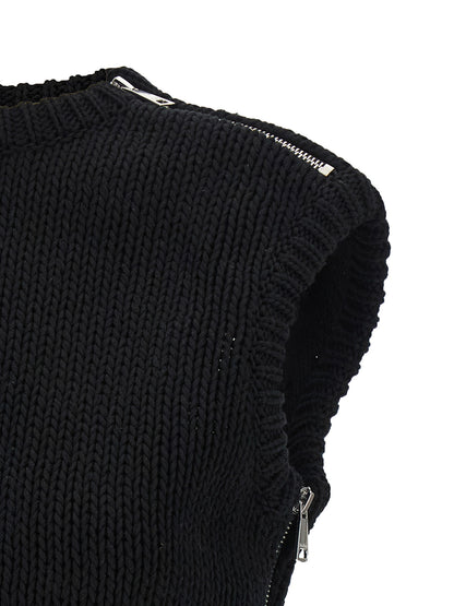 Black Cotton Cardigan