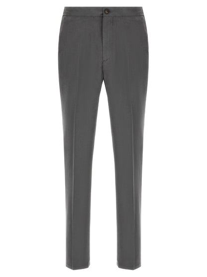 Gray Lyocell Casual Pants