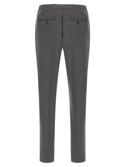Gray Lyocell Casual Pants