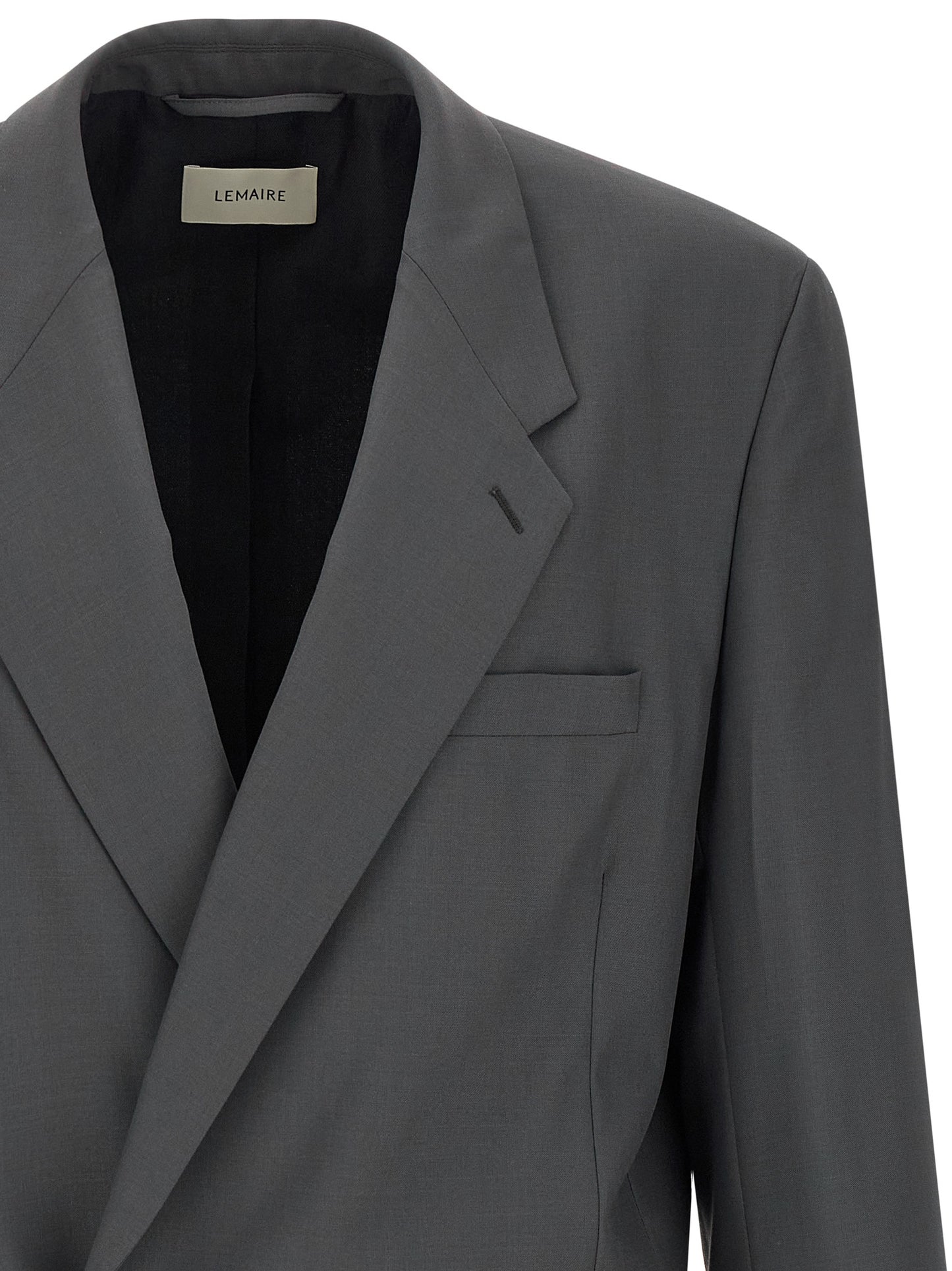 Gray Polyester Blazer