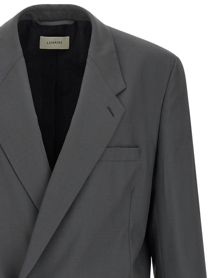 Gray Polyester Blazer