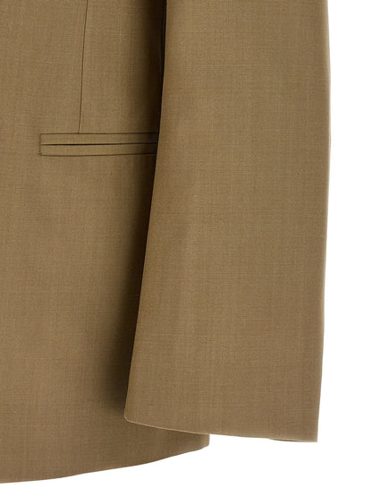 Bicolor Polyester Blazer