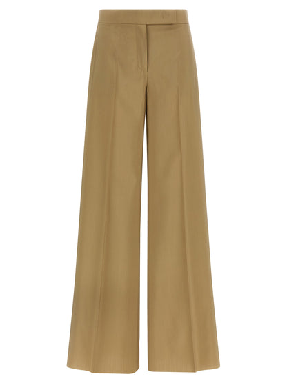 Beige Virgin Wool Dress Pants