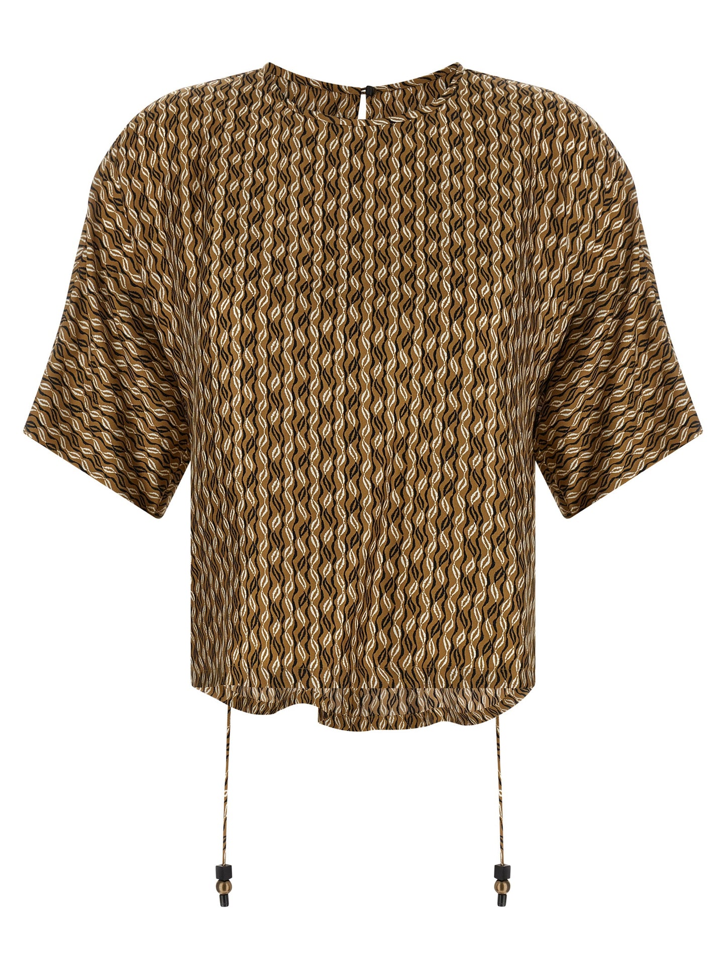 Brown Silk Blouse
