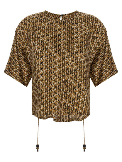 Brown Silk Blouse