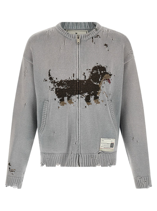 Gray Cotton Cardigan