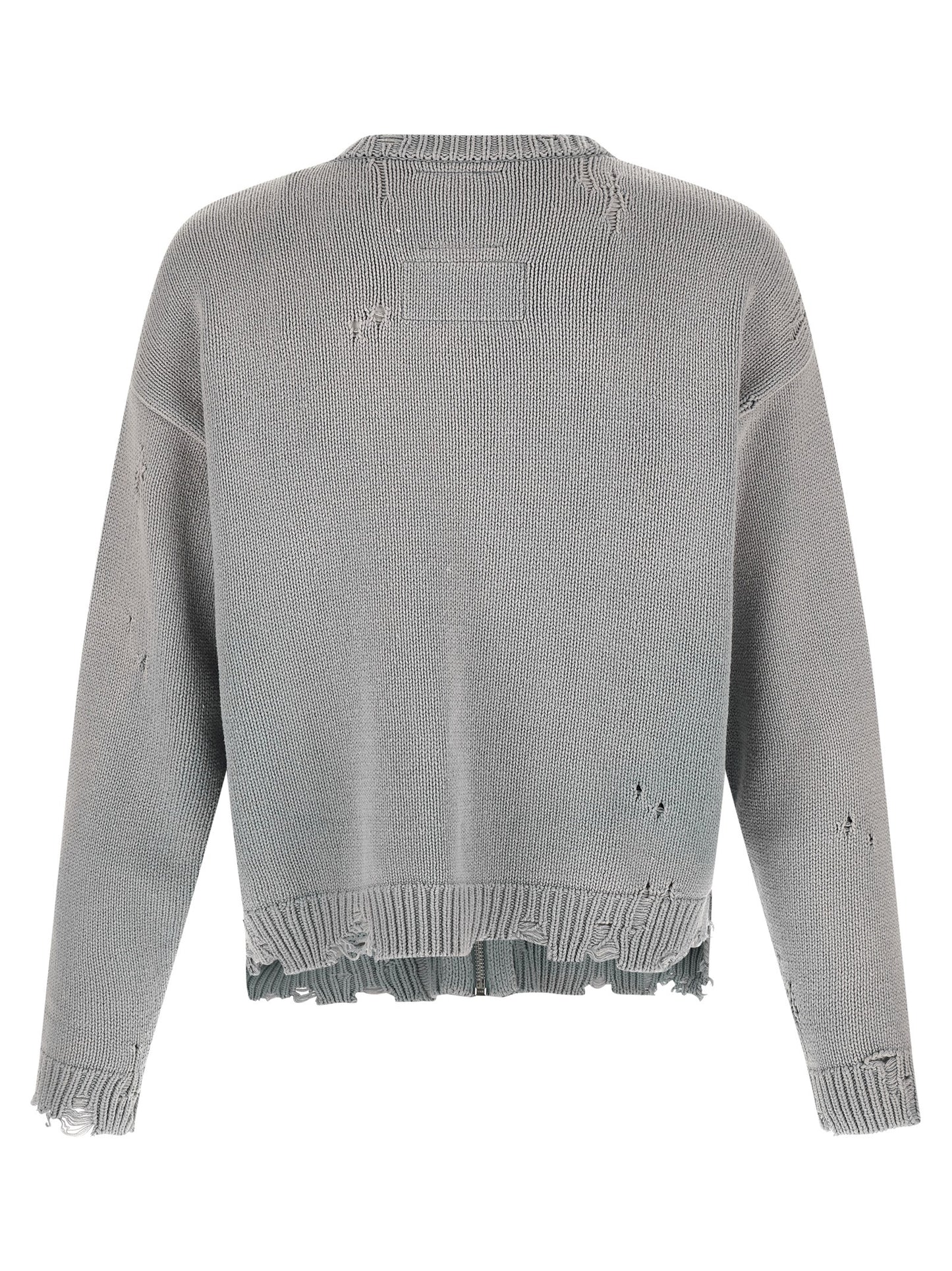 Gray Cotton Cardigan