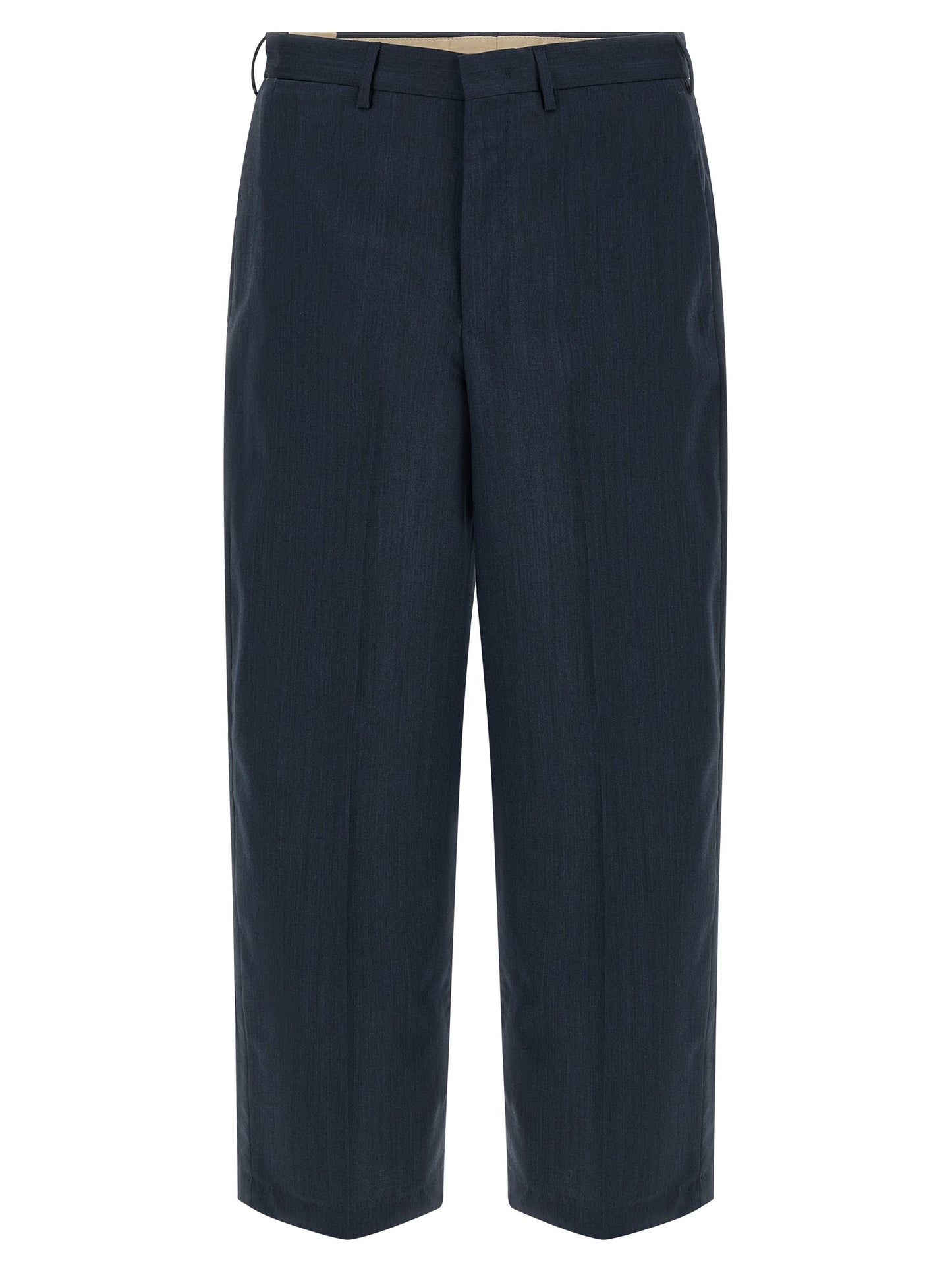 Blue Virgin Wool Dress Pants