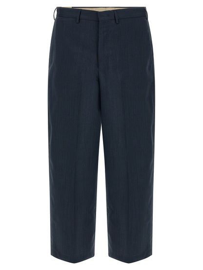 Blue Virgin Wool Dress Pants