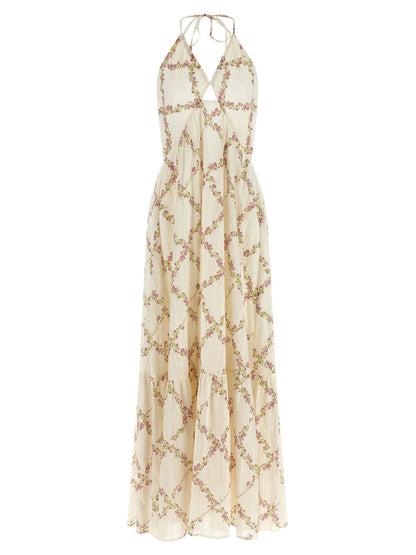 White Cotton Long Dress
