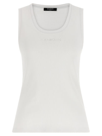 White Cotton Tank Tops