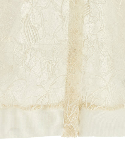 Beige Silk Cardigan