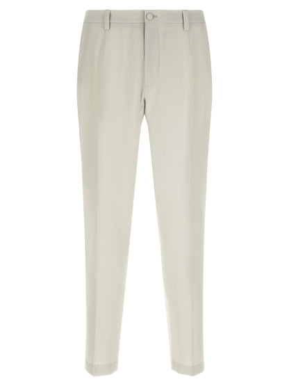 Beige Virgin Wool Dress Pants