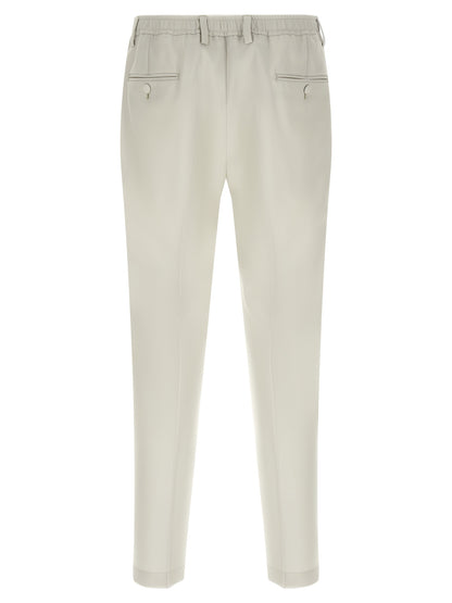 Beige Virgin Wool Dress Pants