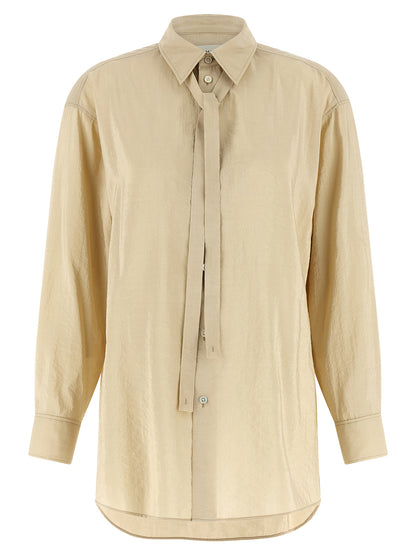 Beige Silk Blouse