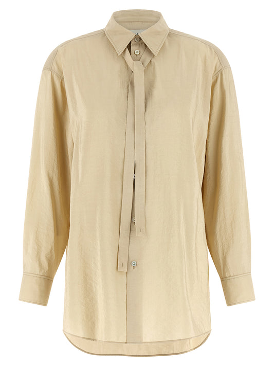 Beige Silk Blouse