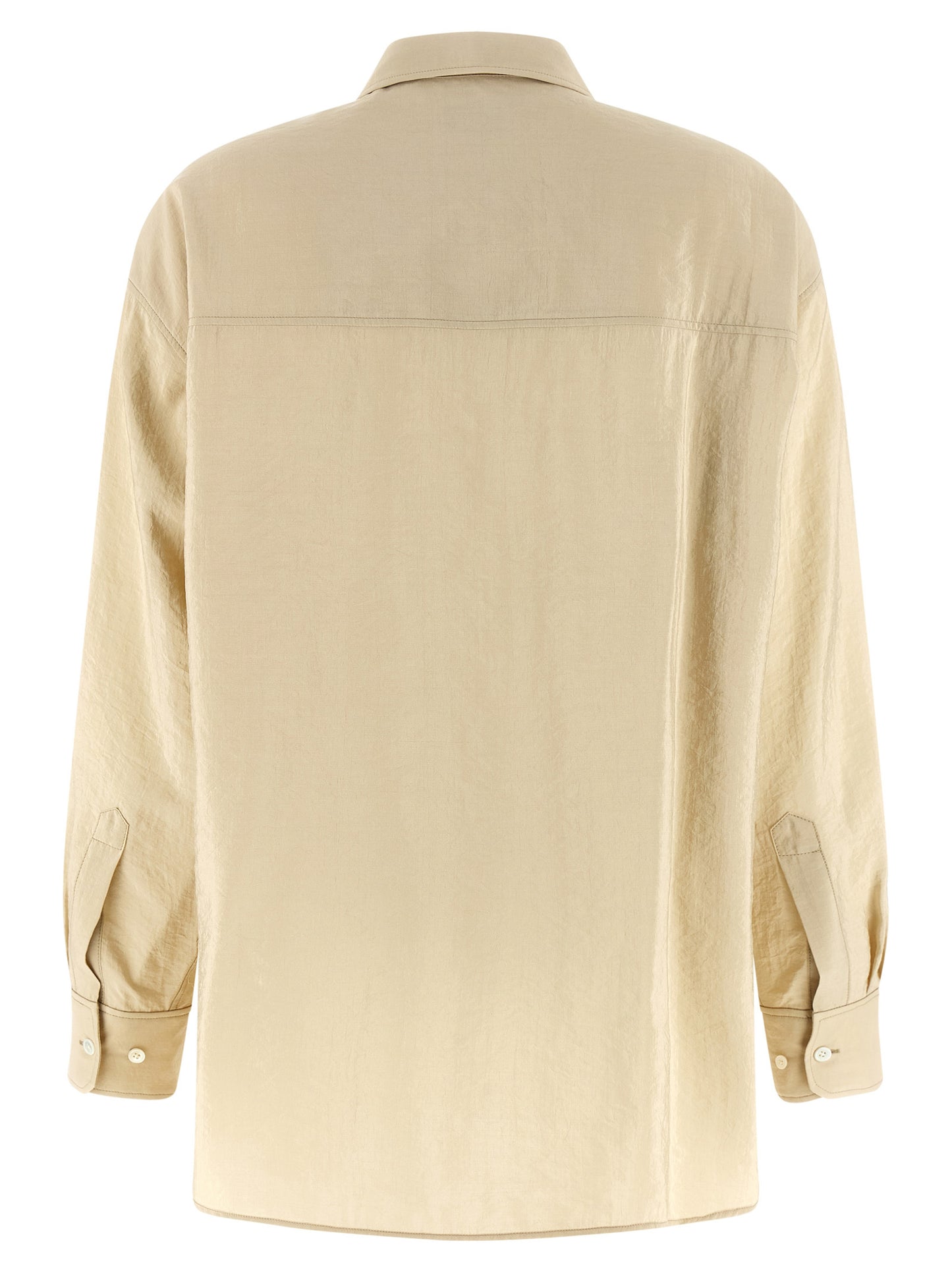 Beige Silk Blouse