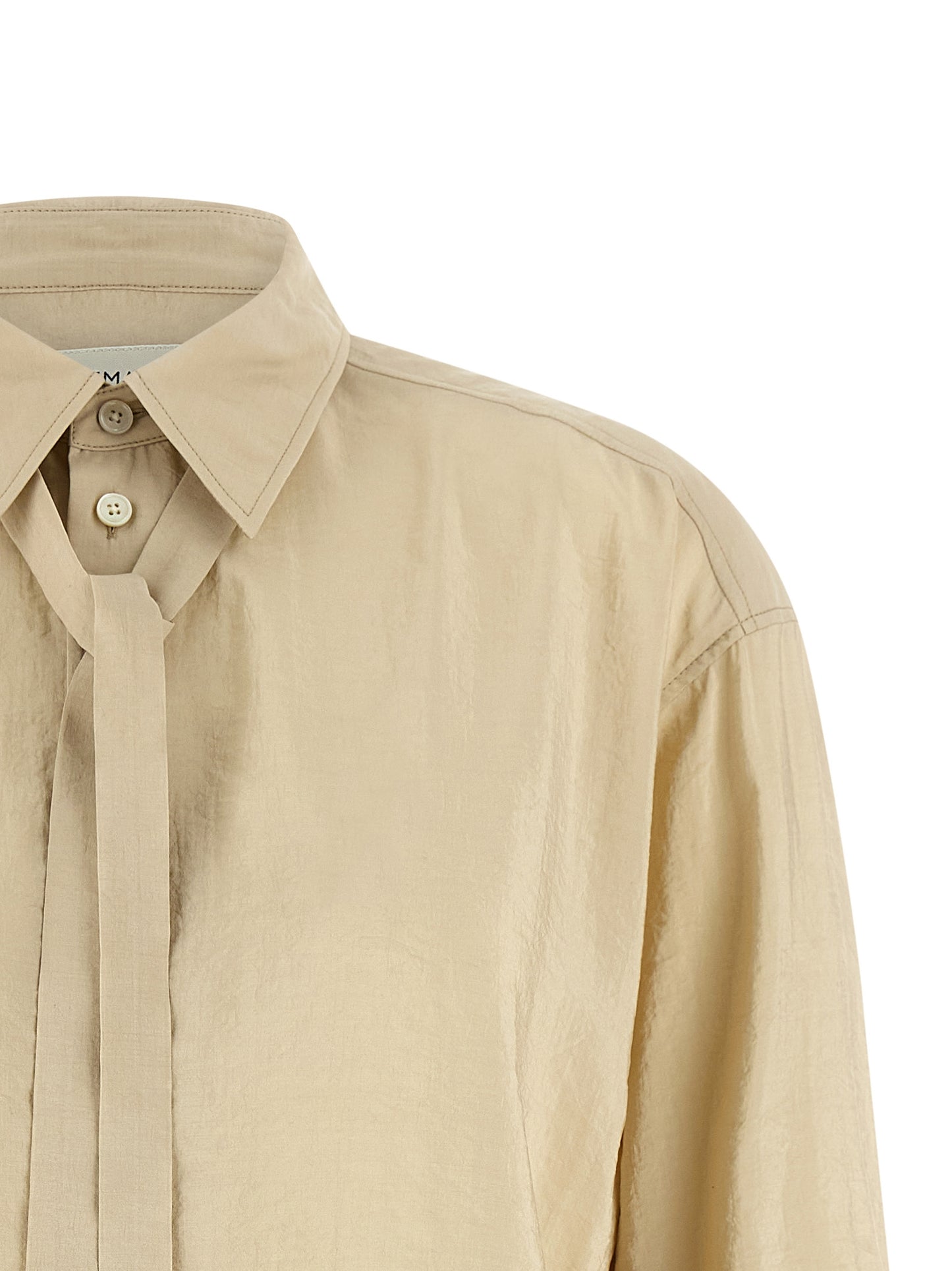 Beige Silk Blouse