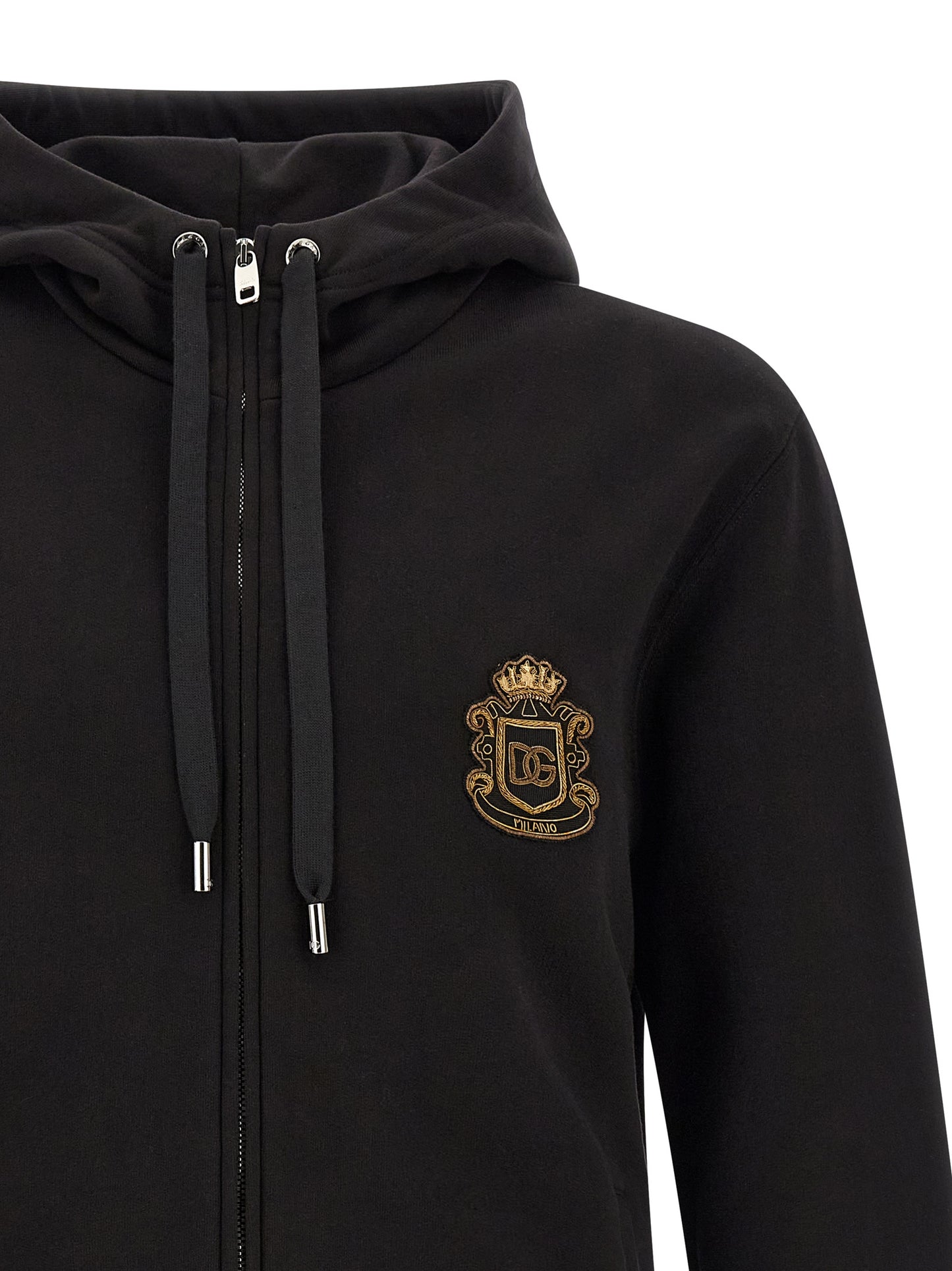 Black Cotton Sweatshirt