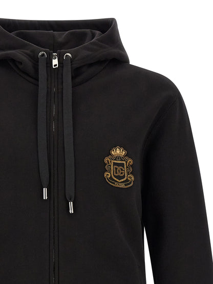 Black Cotton Sweatshirt