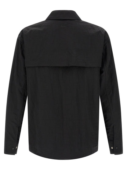 Black Polyamide Full-Length Jacket