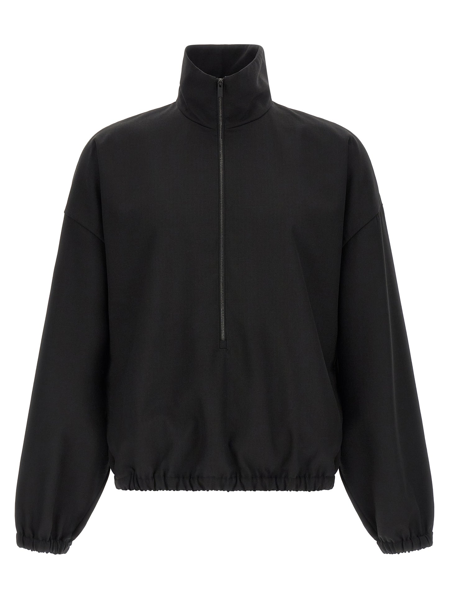 Black Virgin Wool Sweatshirt