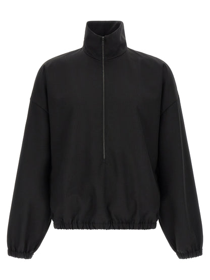 Black Virgin Wool Sweatshirt